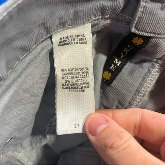 Lucky Brand Corduroys Light Blue Size 4 / 27 Office Career Preppy Spring - Picture 8 of 9